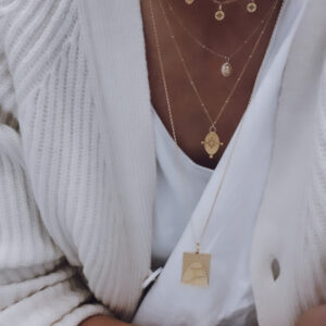 NVBK Sun ripatsiga kaelakee - kuldtäidisest päikeseripats Satellite Ball ketil