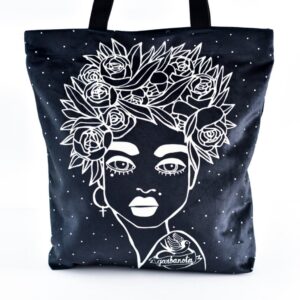 NAOMI käekott – lillelise soenguga