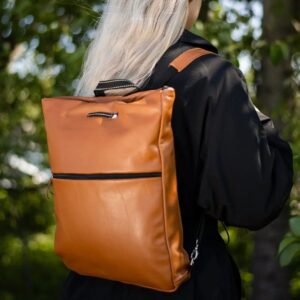 Barbara nahkseljakott Calvados - jätkusuutlik käsitöö seljakott