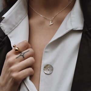 Love kaelakee, 925 hõbedast südamega kaelakee